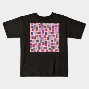 purple rectangles Kids T-Shirt